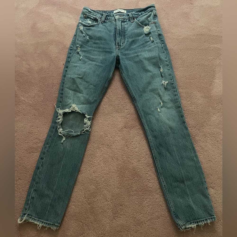 Abercrombie & Fitch Blue High Rise Jeans (The Skinny)